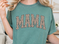 Leopard Print MAMA Graphic Tee