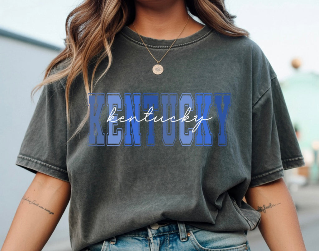 Blue Hues Kentucky Graphic Tee